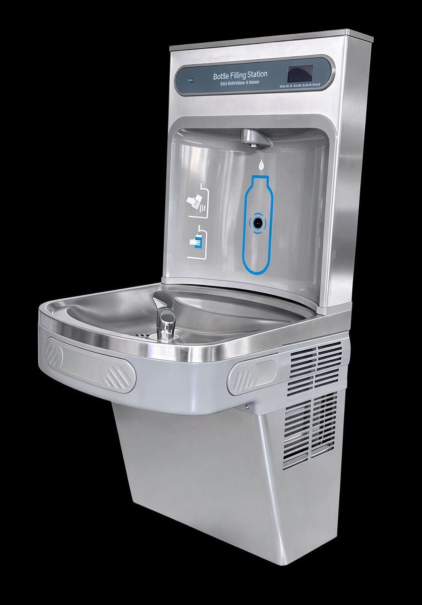 Dispensador de agua, fuente, botella, foto 1 de 3